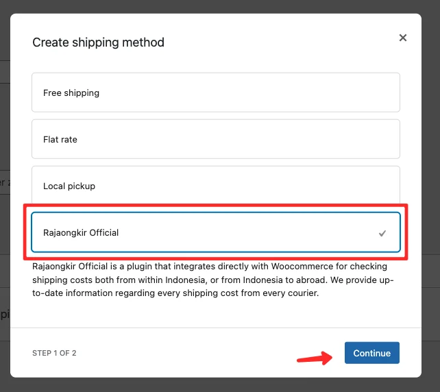 rajaongkir-shipping-method